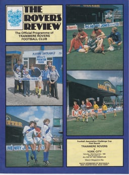 Tranmere Rovers v York City Match Programme 1980-11-22